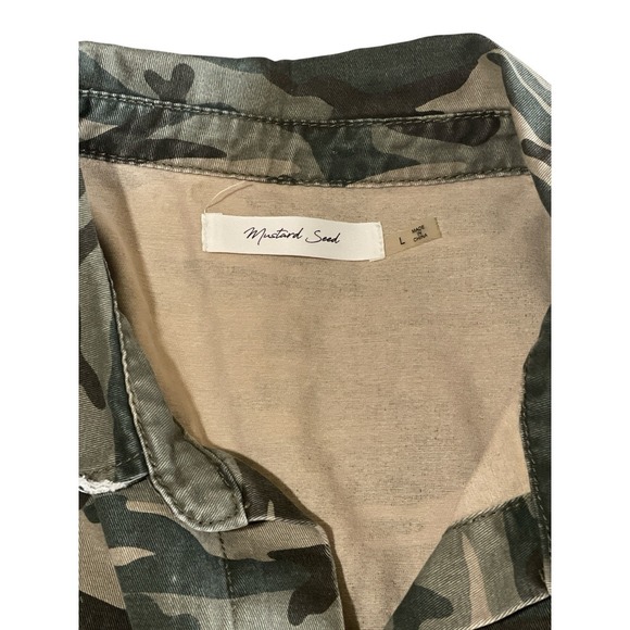 Faded Glory L Full Zip Hooded Gray Chore Jacket Barn Cattle Chickens - Picture 4 of 9